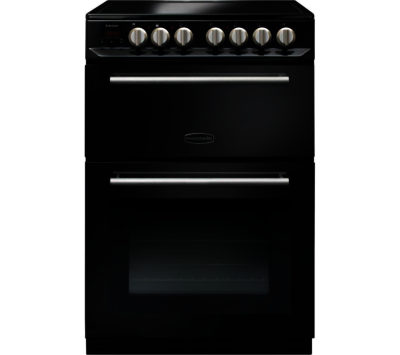 Rangemaster Arleston 60 cm Electric Ceramic Cooker - Black & Chrome